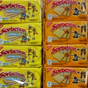 Sorbeticos Arequipe o vainilla